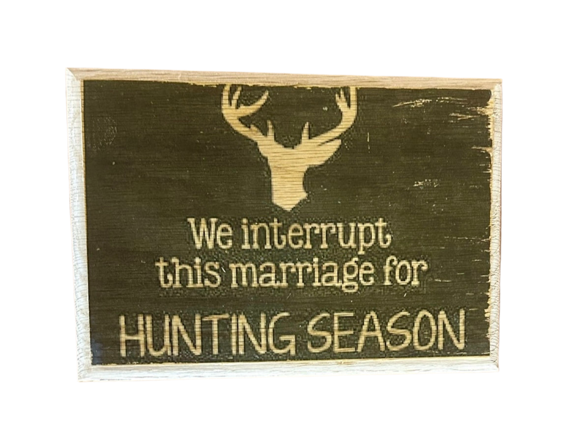 We interrupt this marriage…