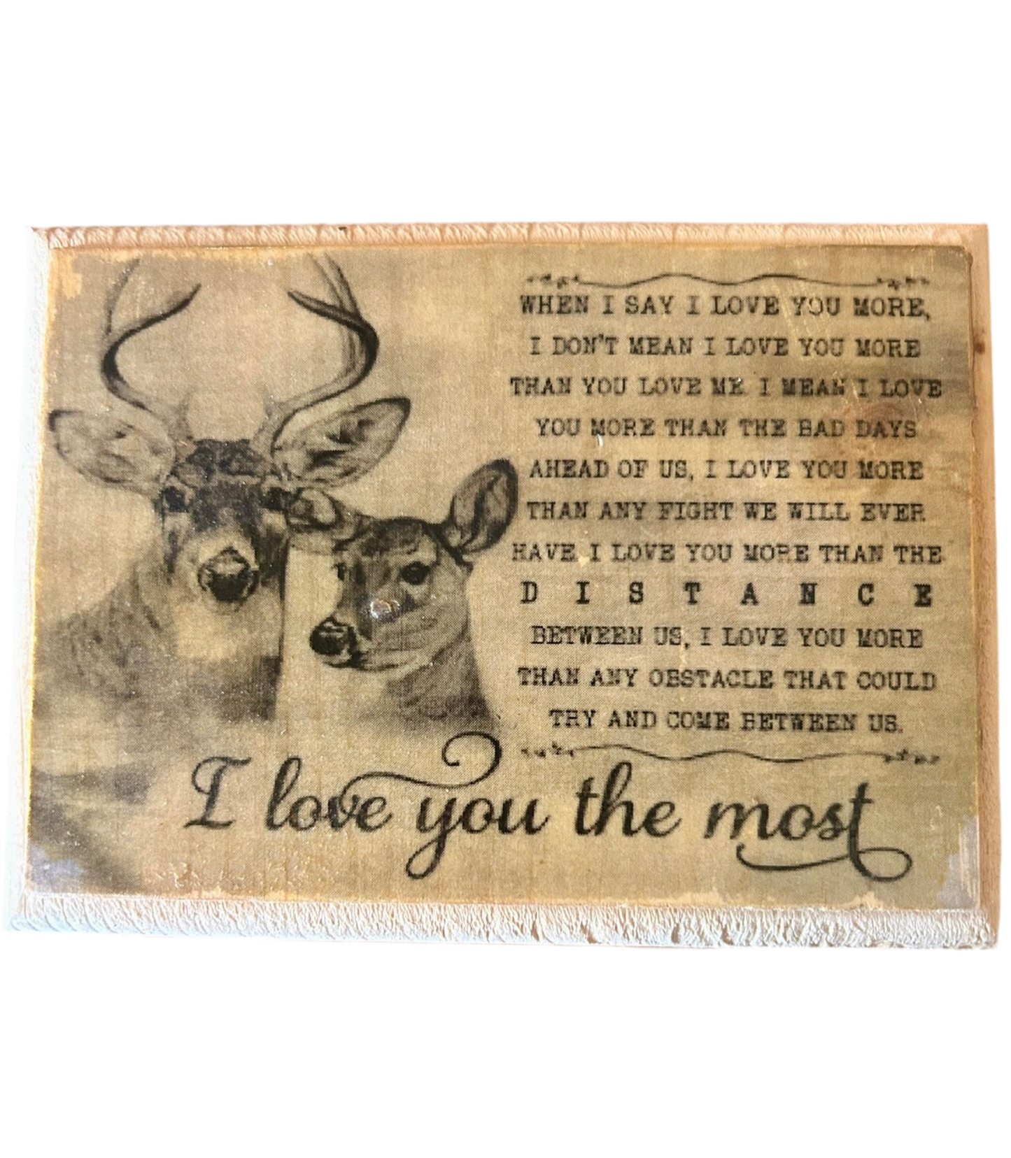Love You More (Buck/Doe)