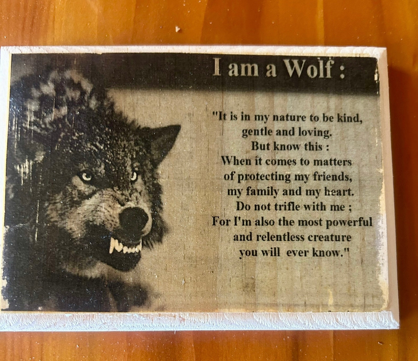I am a wolf