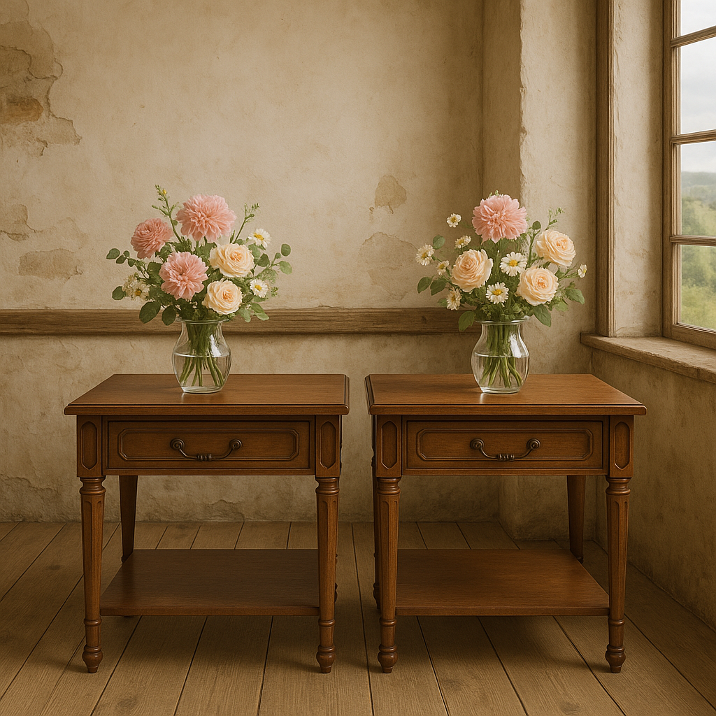 SOLD-Pair of Vintage Mersman Matching End Tables – Classic American Craftsmanship