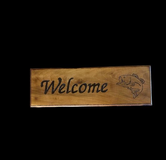 Welcome Fish (woodburn)