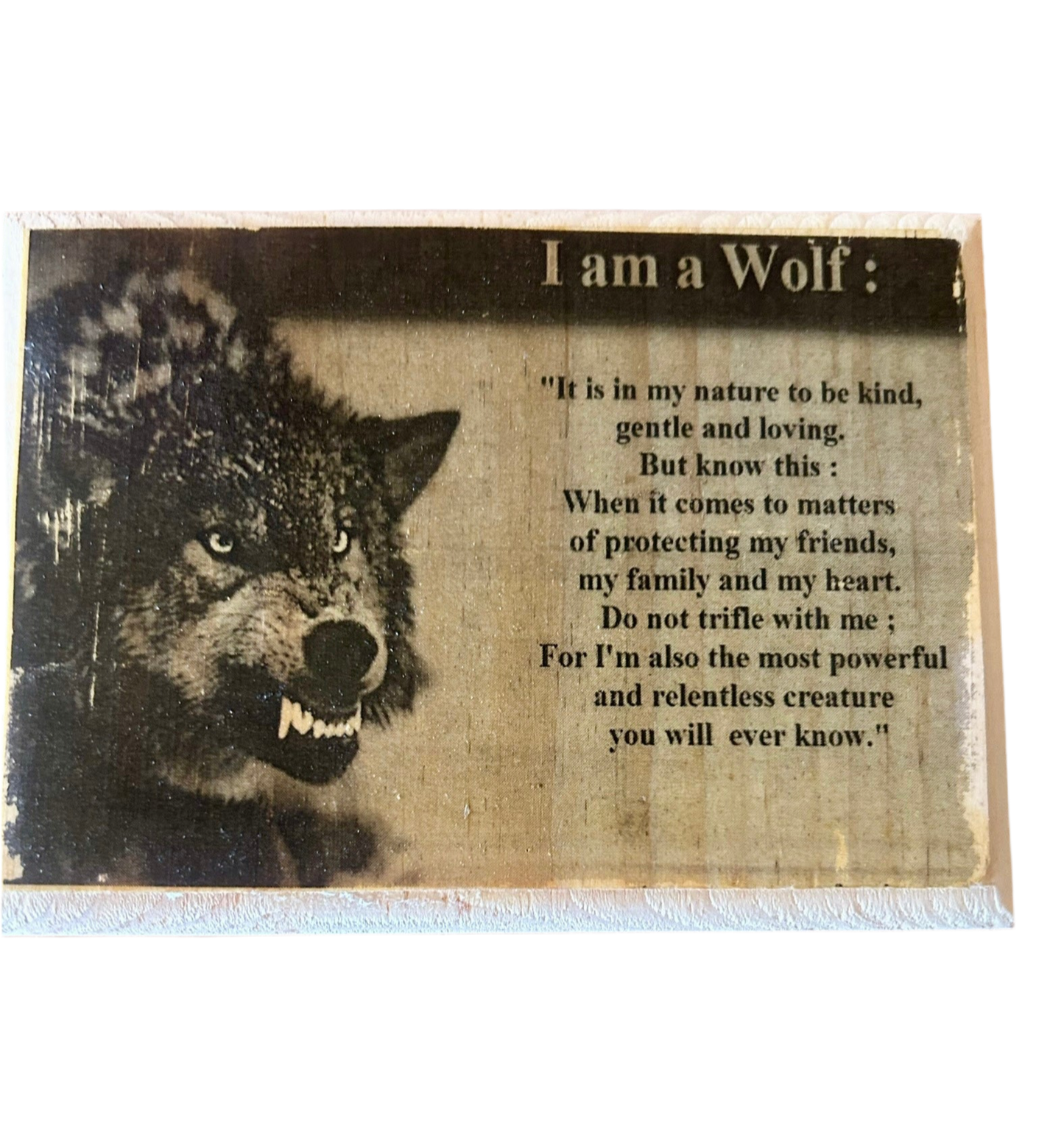 I am a wolf