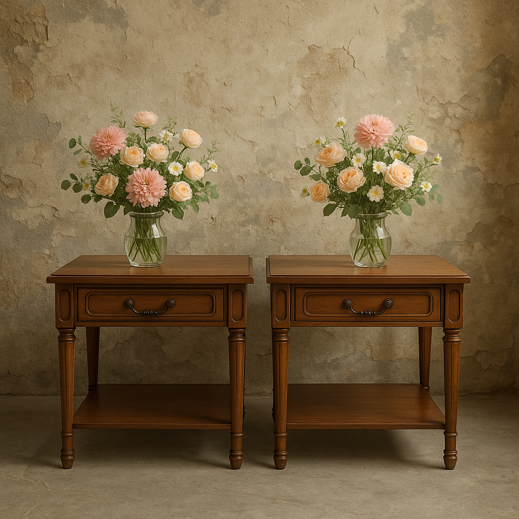 SOLD-Pair of Vintage Mersman Matching End Tables – Classic American Craftsmanship