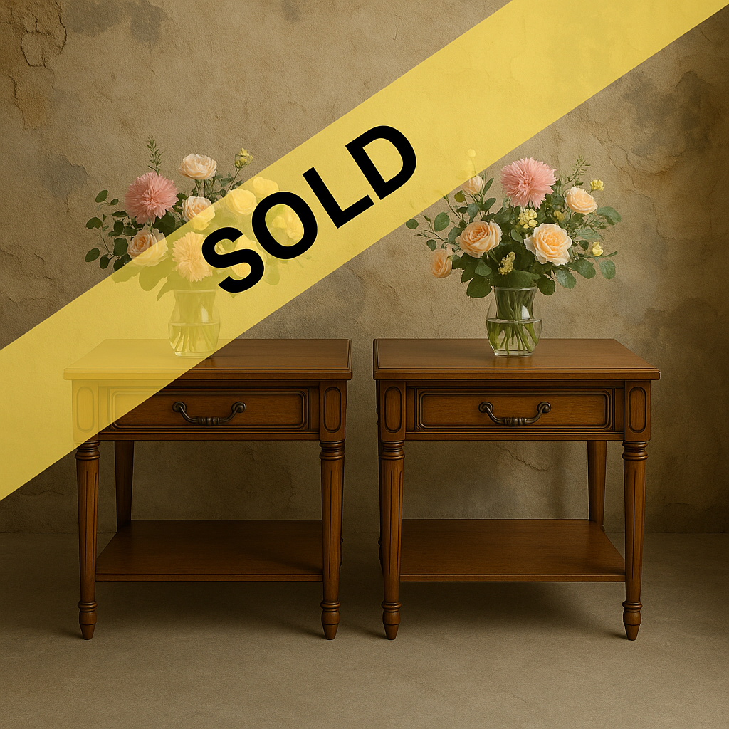 SOLD-Pair of Vintage Mersman Matching End Tables – Classic American Craftsmanship