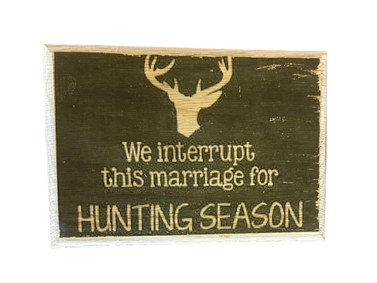 We interrupt this marriage…