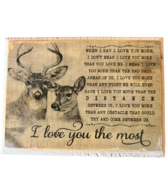 Love You More (Buck/Doe)